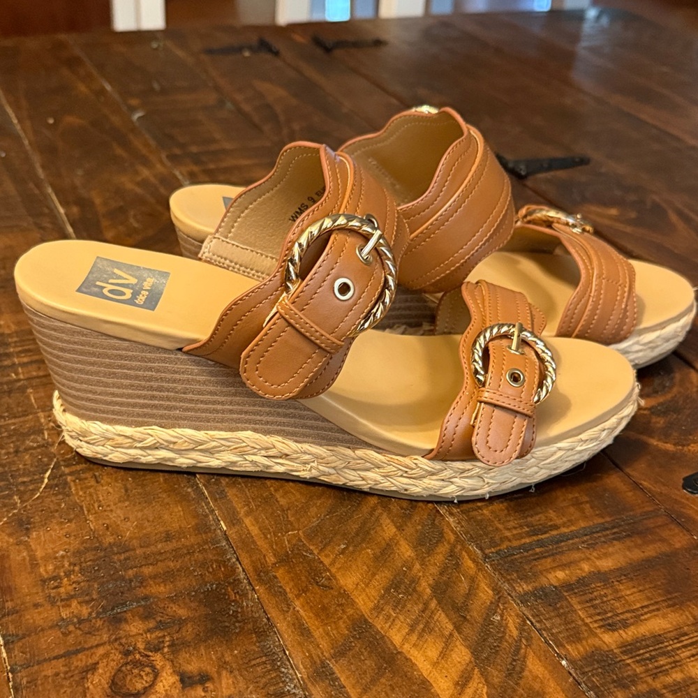 DV by Dolce Vita Brown Wedge Sandals